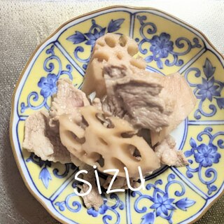 れんこんと豚肉炒め